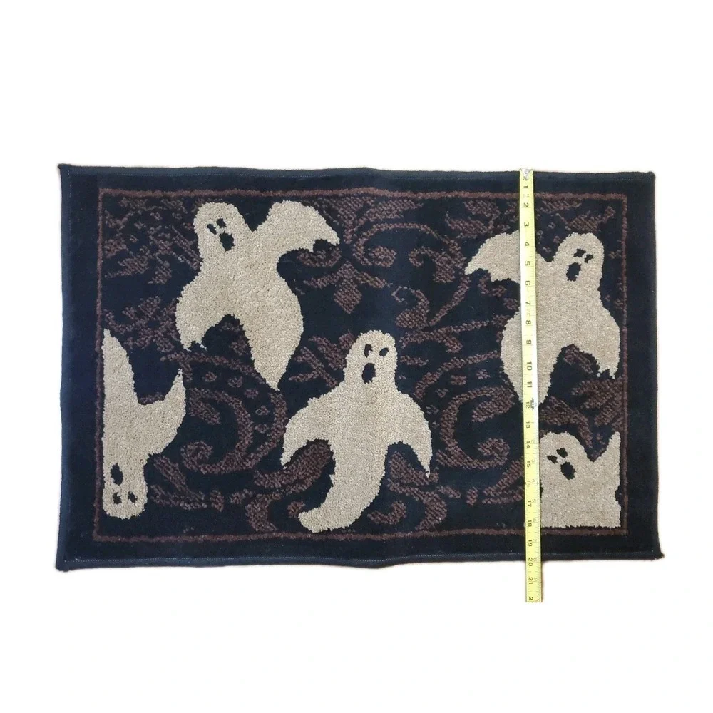 Halloween Spooky Ghosts Galore Entry Mat‎ Doormat Rug Black